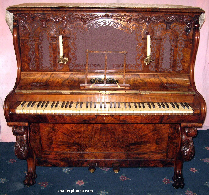 Pianoforte decorato - vittoriano britannicoPianoforte decorato - vittoriano britannico  