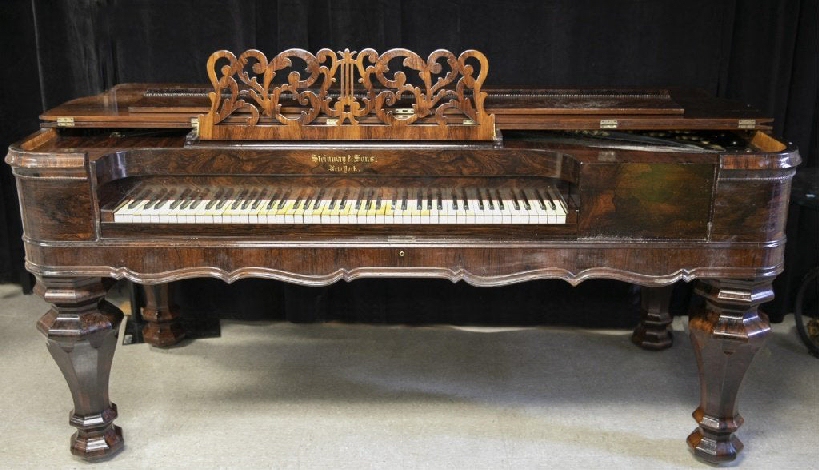 Steinway square grand antique piano